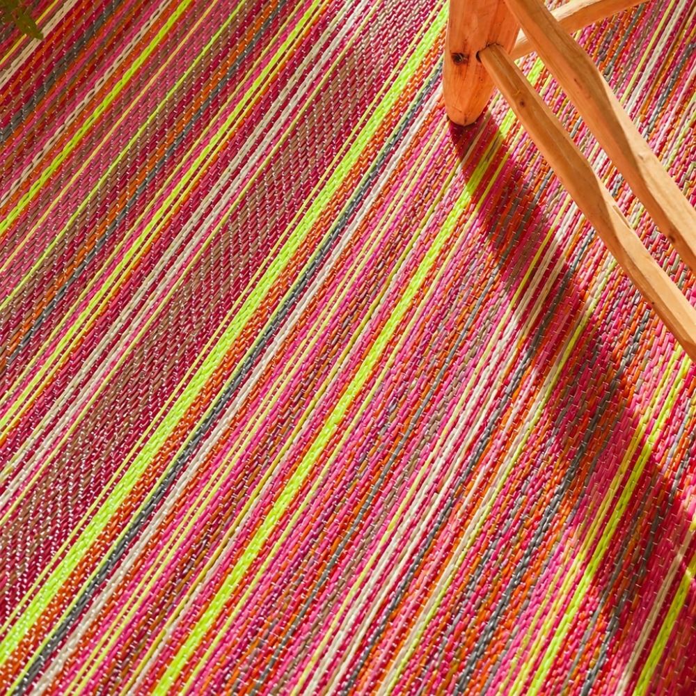 CAPRI - Tapis de jardin violet à rayures dégradées - CAP1746VIO CAPRI