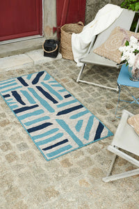 Tapis intérieur extérieur bleu : ACA1689BLE - Nazar rugs
