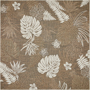 Tapis feuille beige indoor outdoor : ACA1699BEI - Nazar rugs