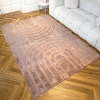 ALASKA - Tapis doux rose - ALA293ROS