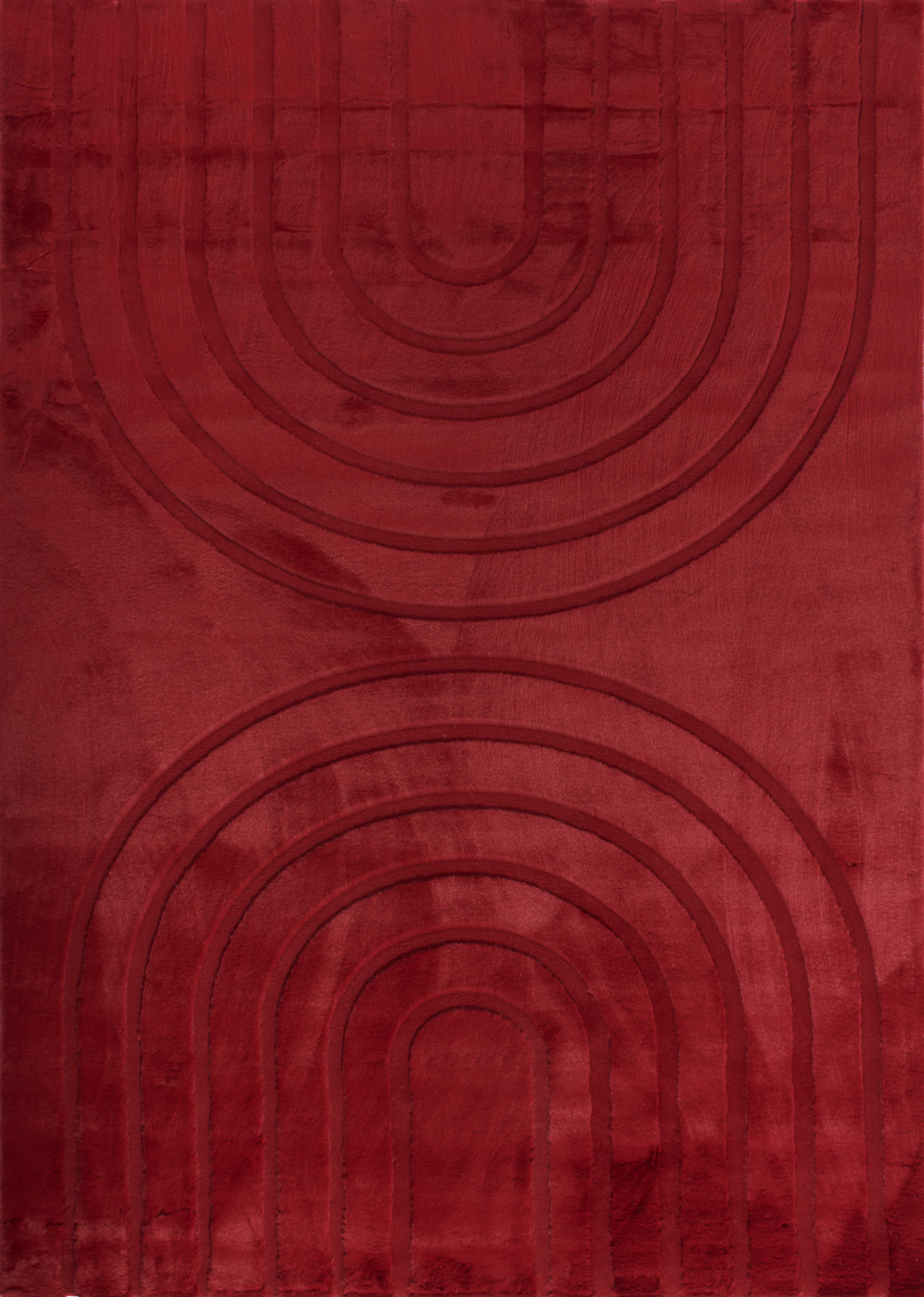 ALASKA - Tapis doux rouge - ALA293ROU ALASKA