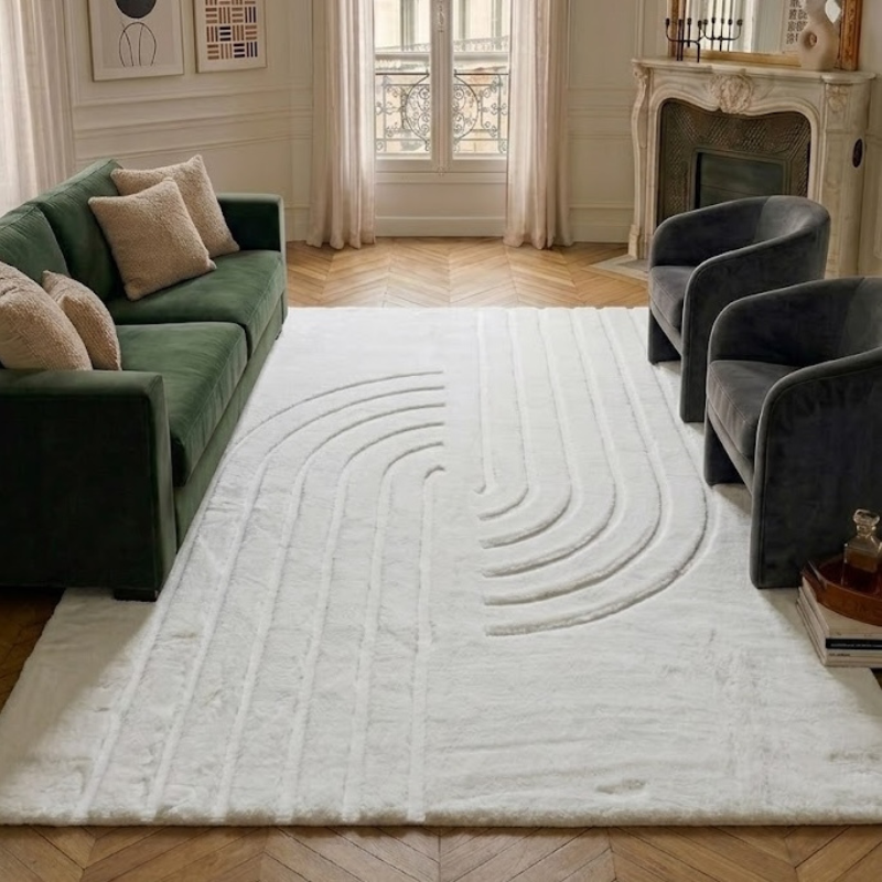 ALASKA - Tapis doux et élégant blanc - ALA294BLA ALASKA