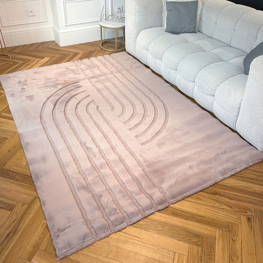 ALASKA - Tapis doux et élégant rose - ALA294ROS