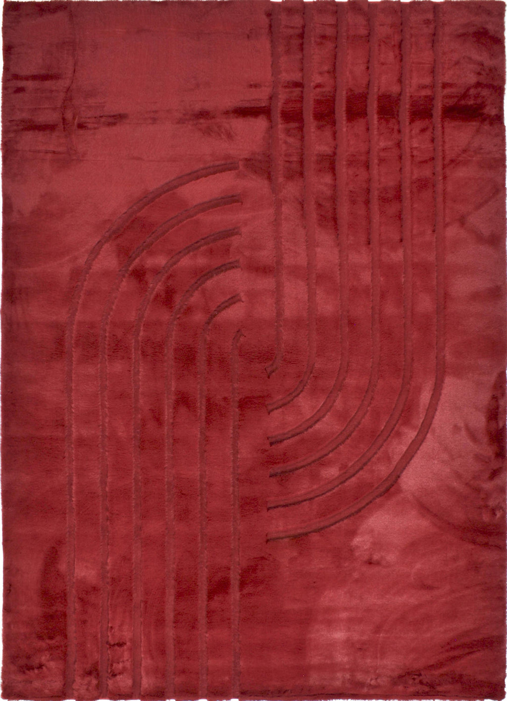 ALASKA - Tapis doux et élégant rouge - ALA294ROU