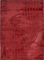 ALASKA - Tapis doux et élégant rouge - ALA294ROU