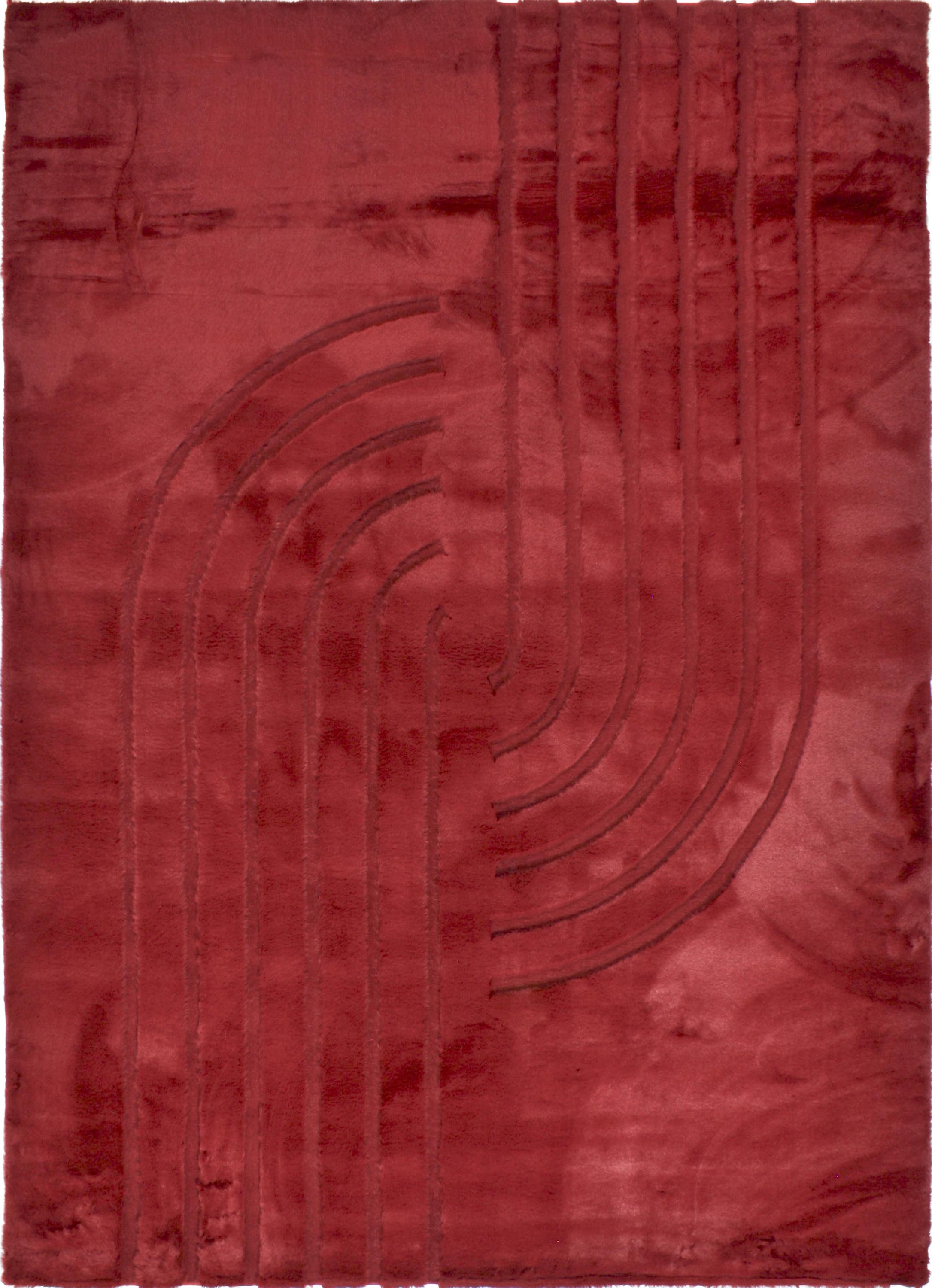 ALASKA - Tapis doux et élégant rouge - ALA294ROU