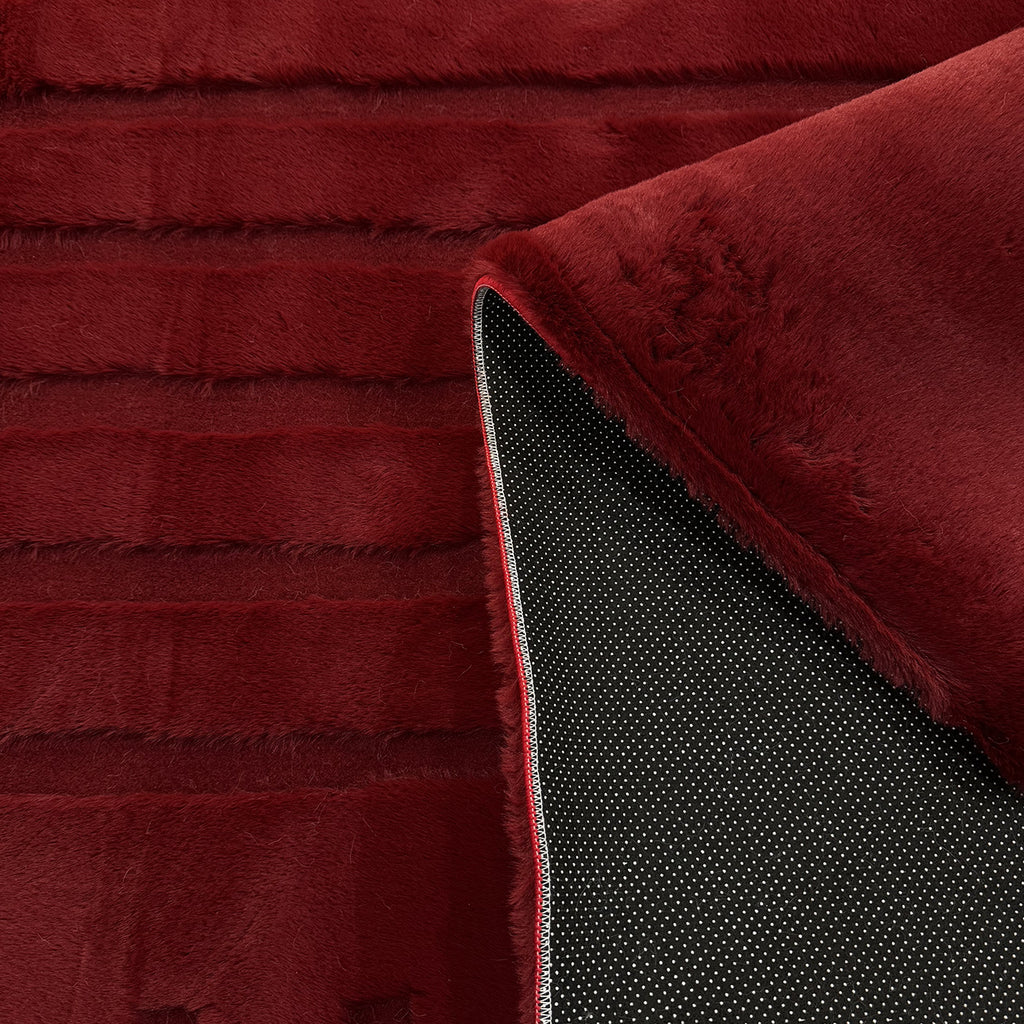 ALASKA - Tapis doux et élégant rouge - ALA294ROU