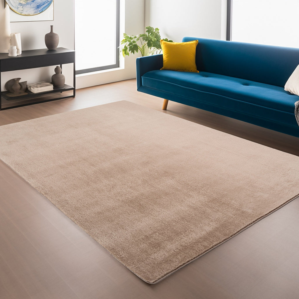 ALBA - Tapis Beige à Poils Courts Doux - ALB1400BEI ALBA