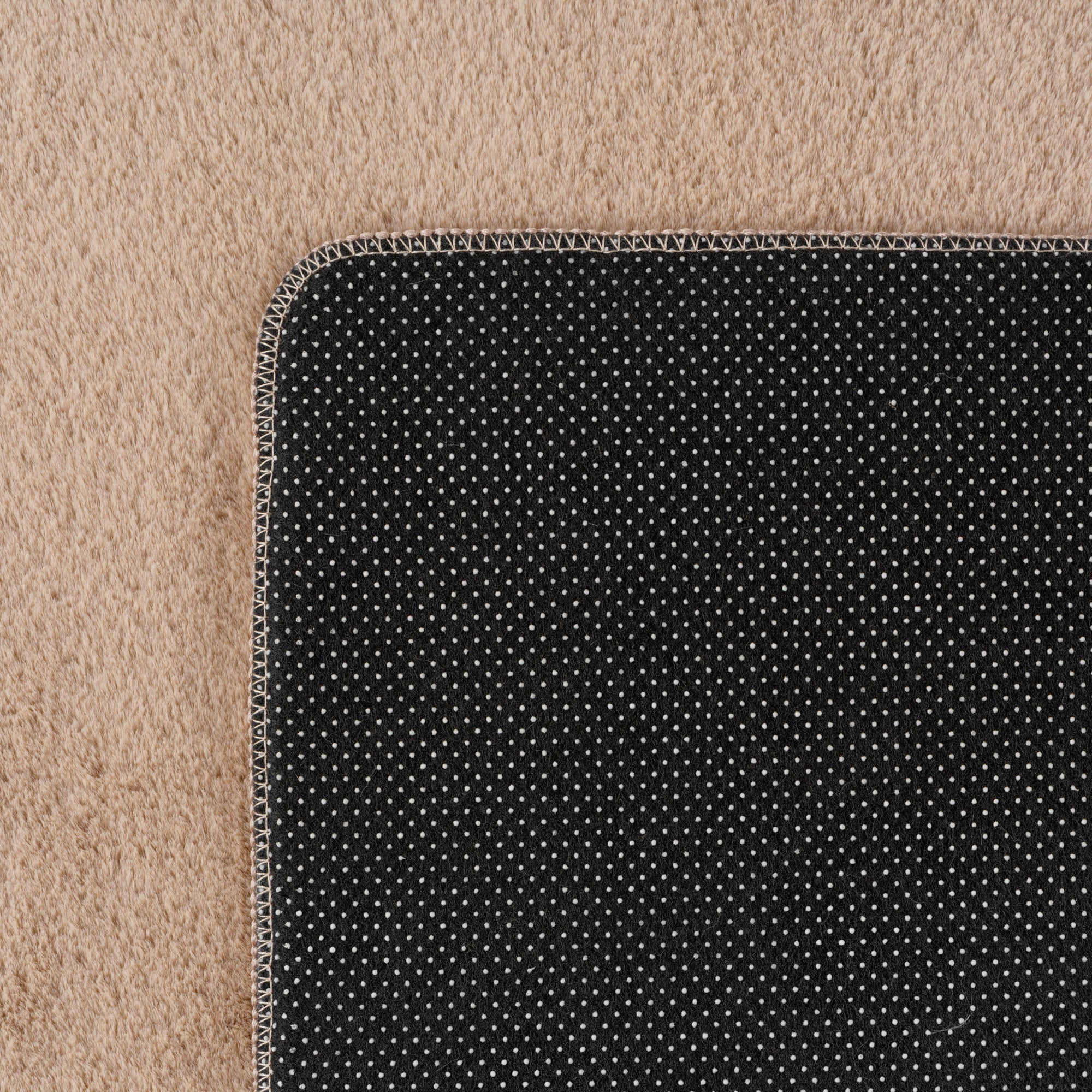 ALBA - Tapis Beige Rond à Poils Courts Doux - ALB1400BEI ALBA