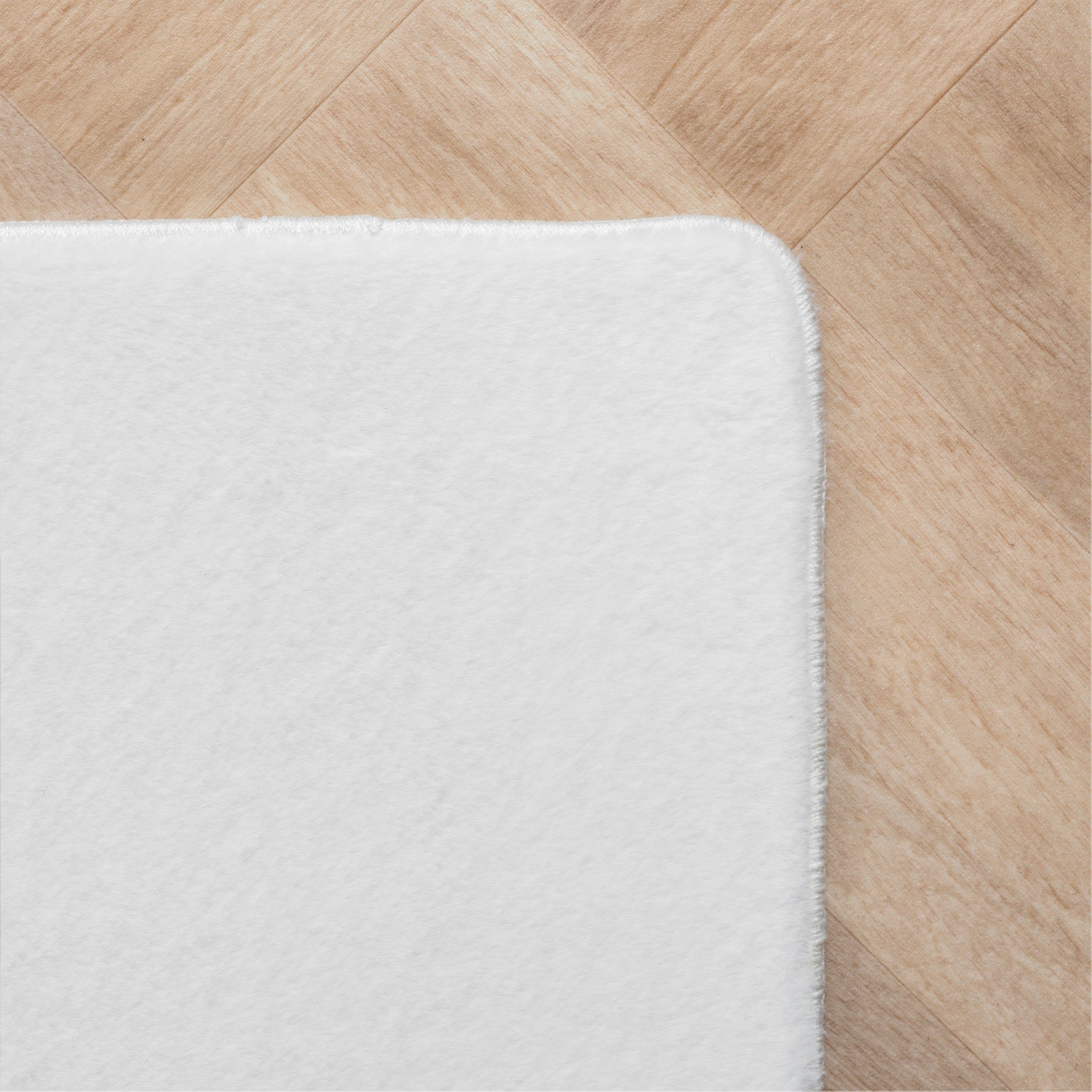 ALBA - Tapis Blanc à Poils Courts Doux - ALB1400BLA ALBA