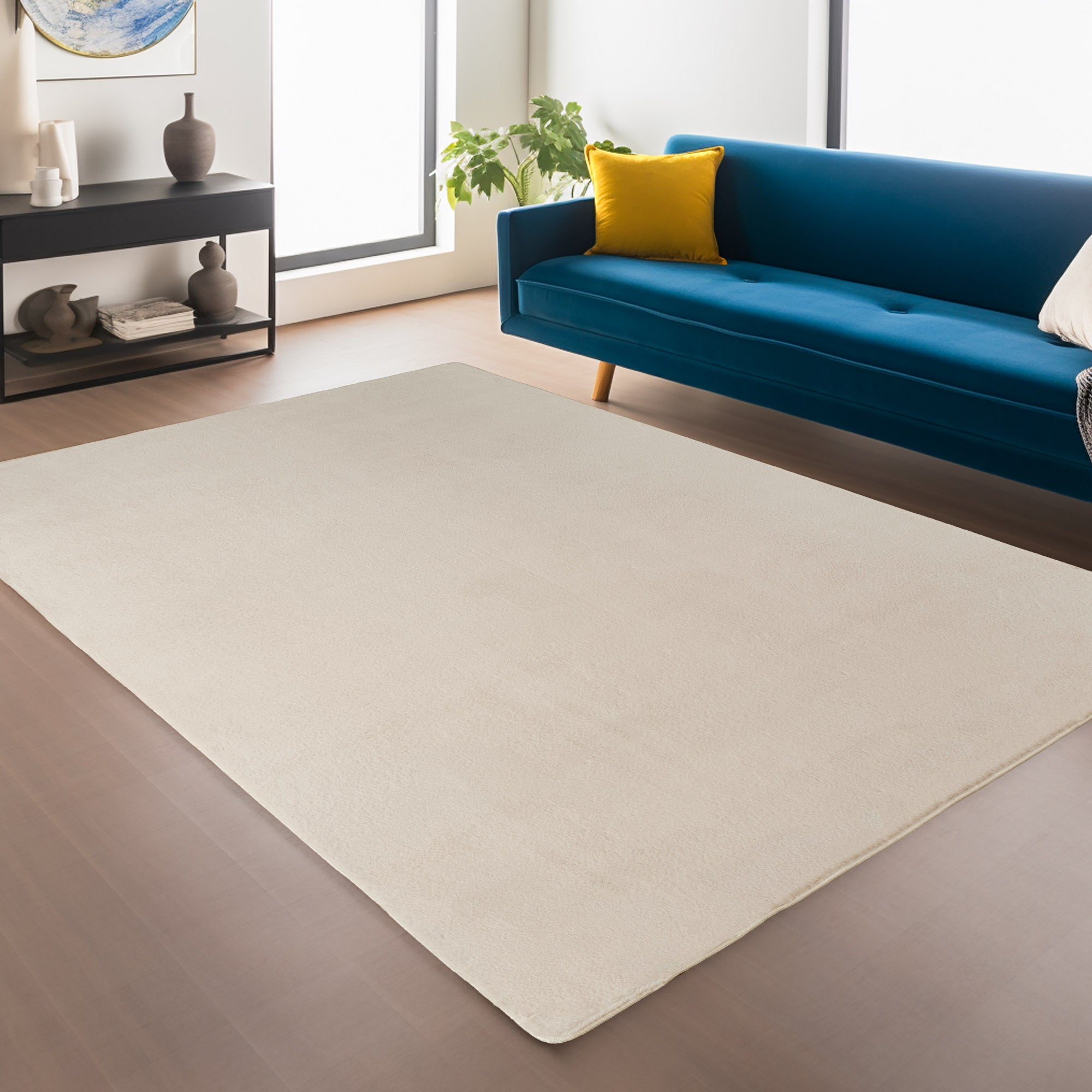 ALBA - Tapis Crème à Poils Courts Doux - ALB1400CRE ALBA