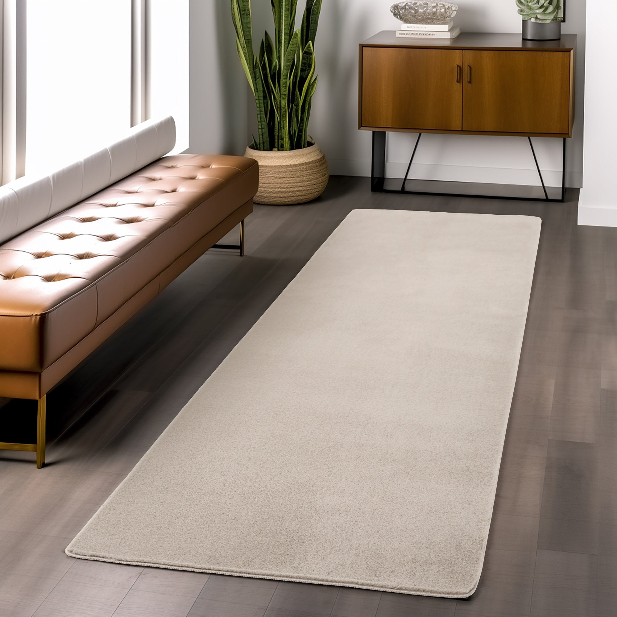 ALBA - Tapis Crème à Poils Courts Doux - ALB1400CRE ALBA