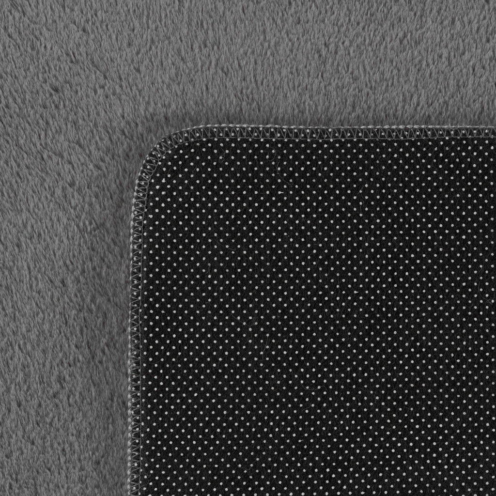 ALBA - Tapis Gris Rond à Poils Courts Doux - ALB1400GRI ALBA