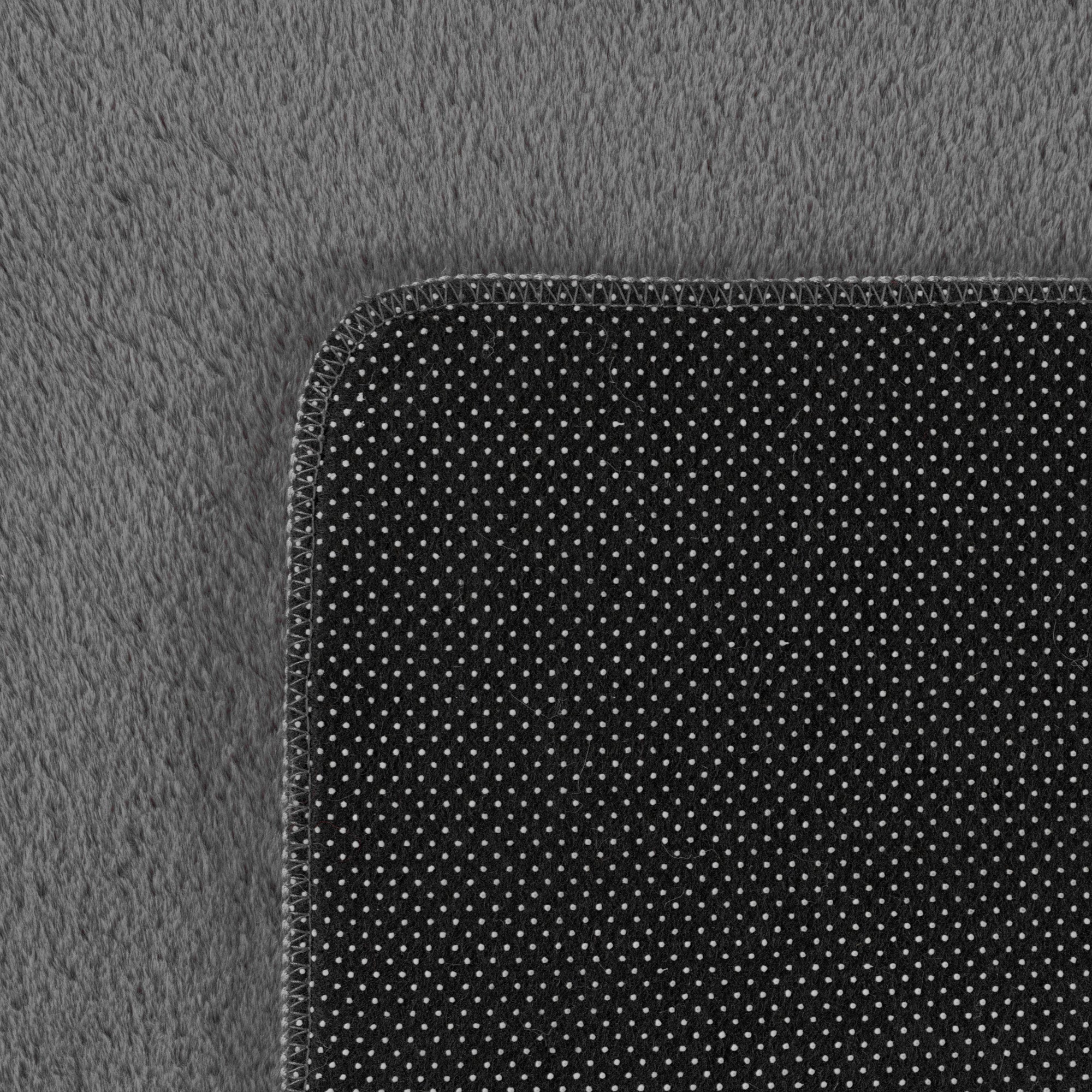 ALBA - Tapis Gris Rond à Poils Courts Doux - ALB1400GRI ALBA