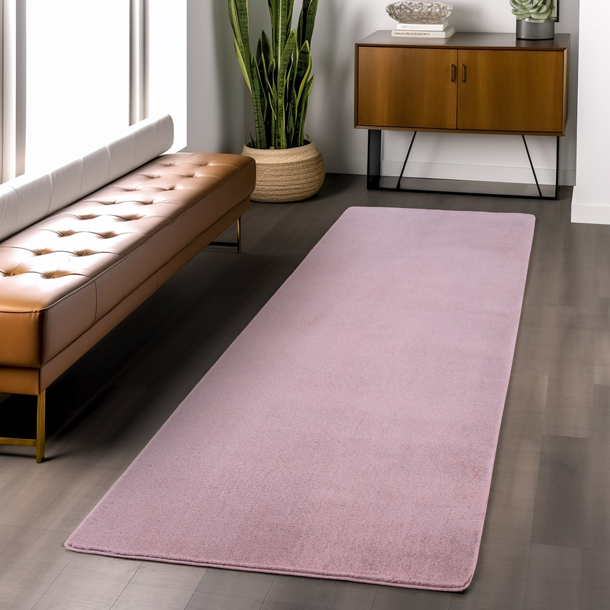 ALBA - Tapis Rose à Poils Courts Doux - ALB1400ROS ALBA
