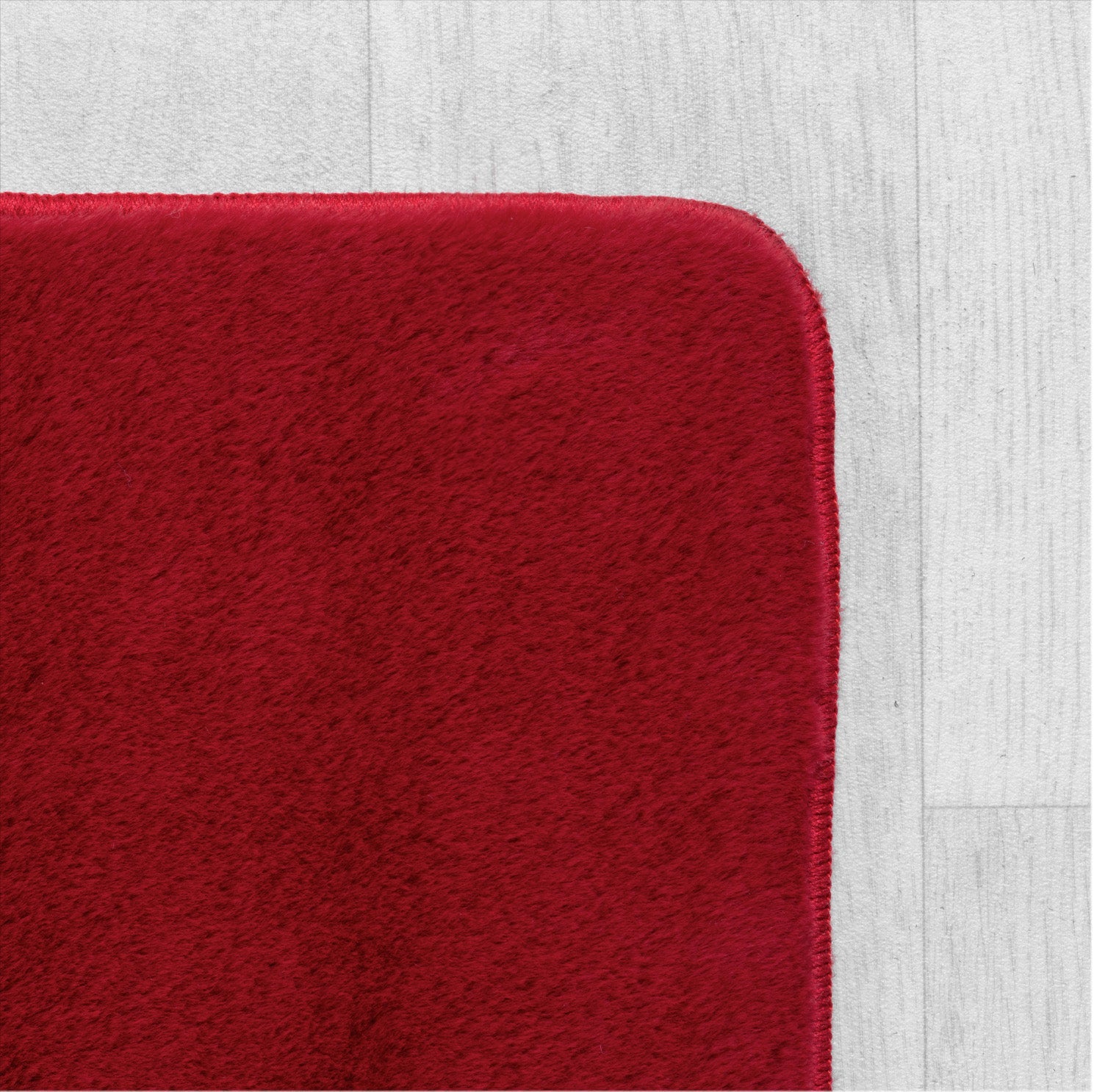 ALBA - Tapis Rouge Rond à Poils Courts Doux - ALB1400ROU ALBA