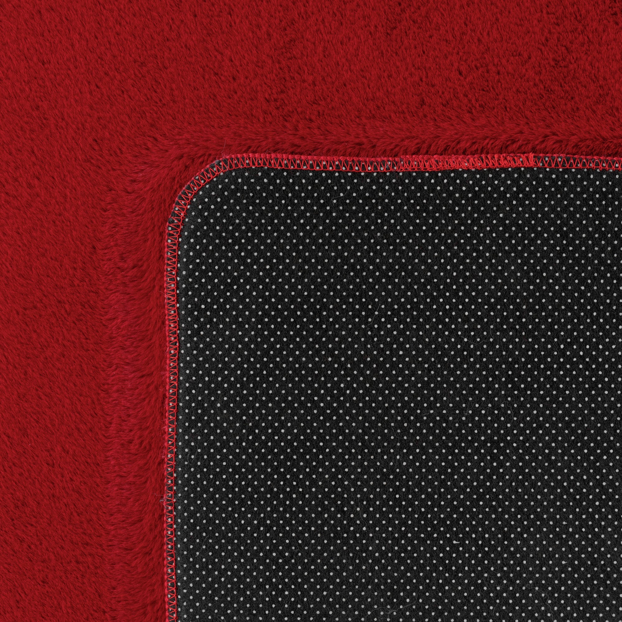 ALBA - Tapis Rouge Rond à Poils Courts Doux - ALB1400ROU ALBA