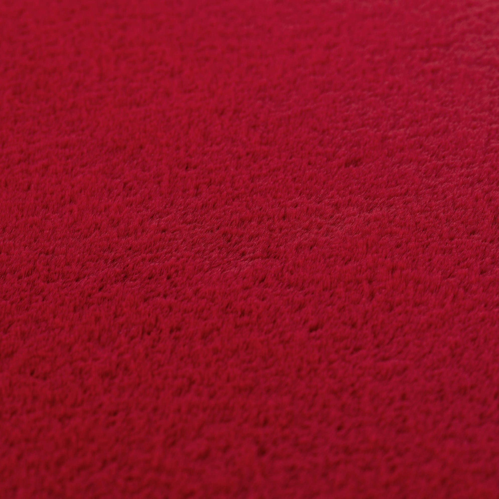 ALBA - Tapis Rouge Rond à Poils Courts Doux - ALB1400ROU ALBA