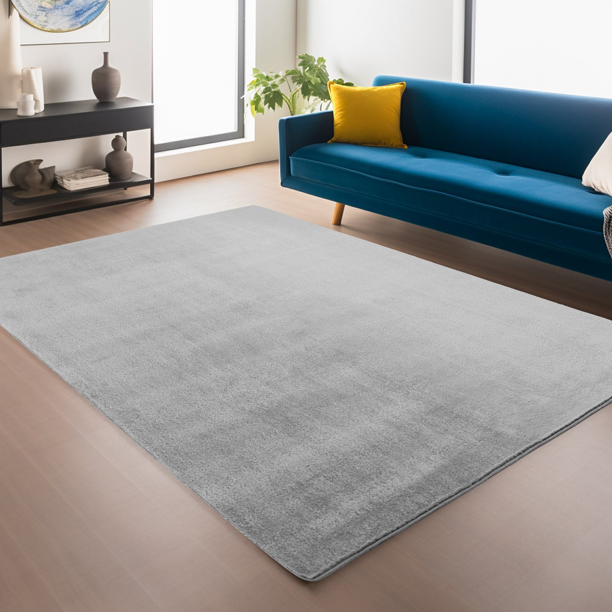 ALBA - Tapis Silver à Poils Courts Doux - ALB1400SIL ALBA