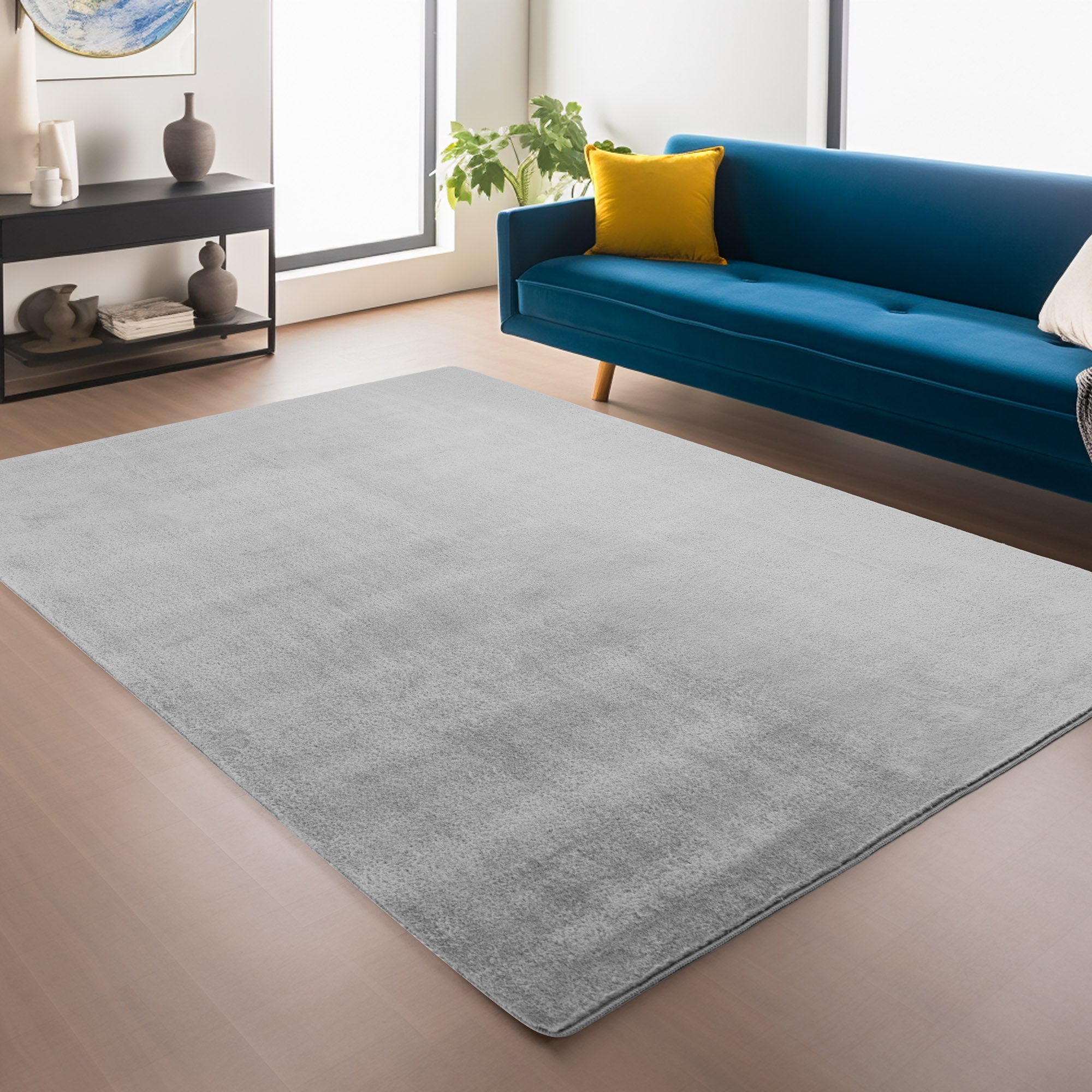 ALBA - Tapis Silver à Poils Courts Doux - ALB1400SIL ALBA