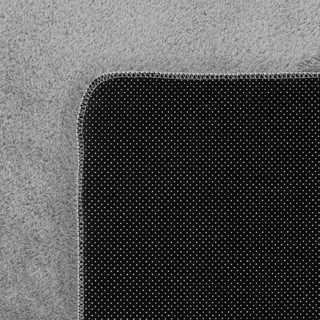 ALBA - Tapis Silver Rond à Poils Courts Doux - ALB1400SIL ALBA