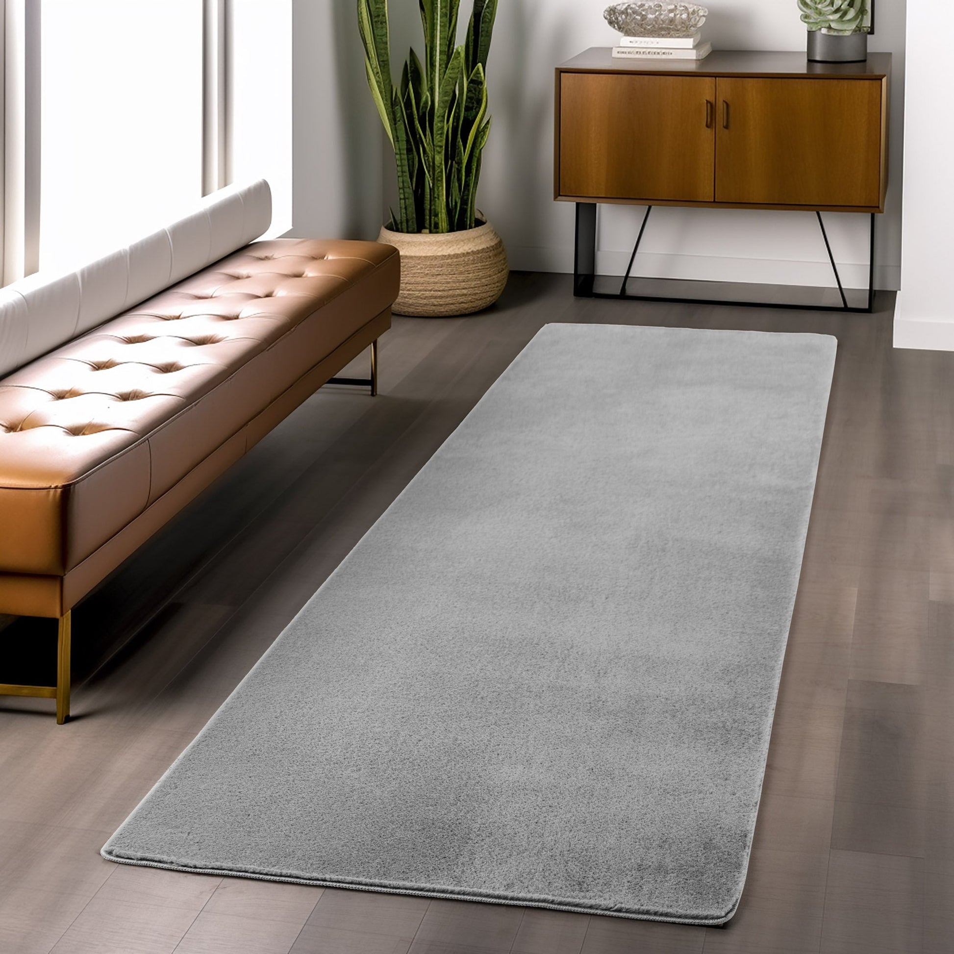 ALBA - Tapis Silver à Poils Courts Doux - ALB1400SIL ALBA