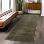 ALBA - Tapis Vert à Poils Courts Doux - ALB1400VER ALBA