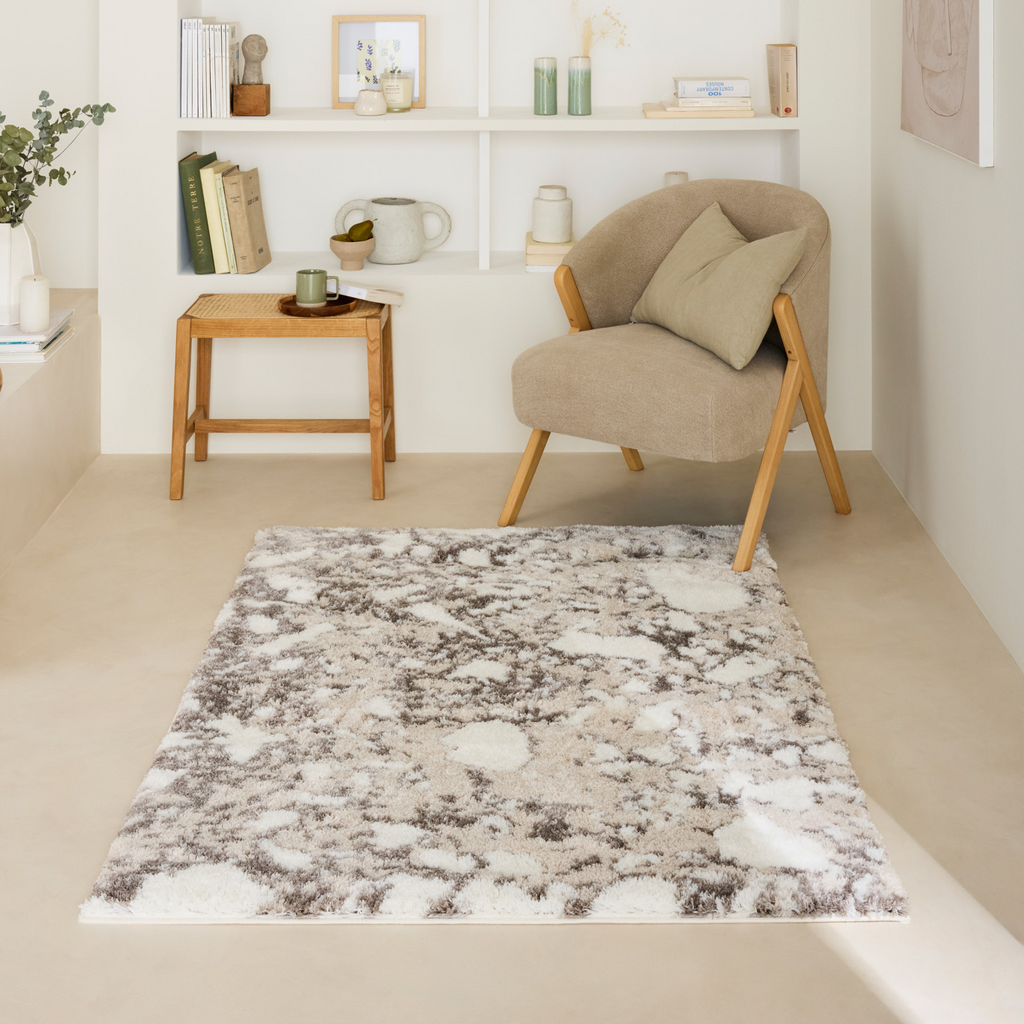 Tapis à poils longs - Beige - Collection Alena ALENA