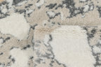 Tapis de salon motif abstrait : ALE670BEI ALENA