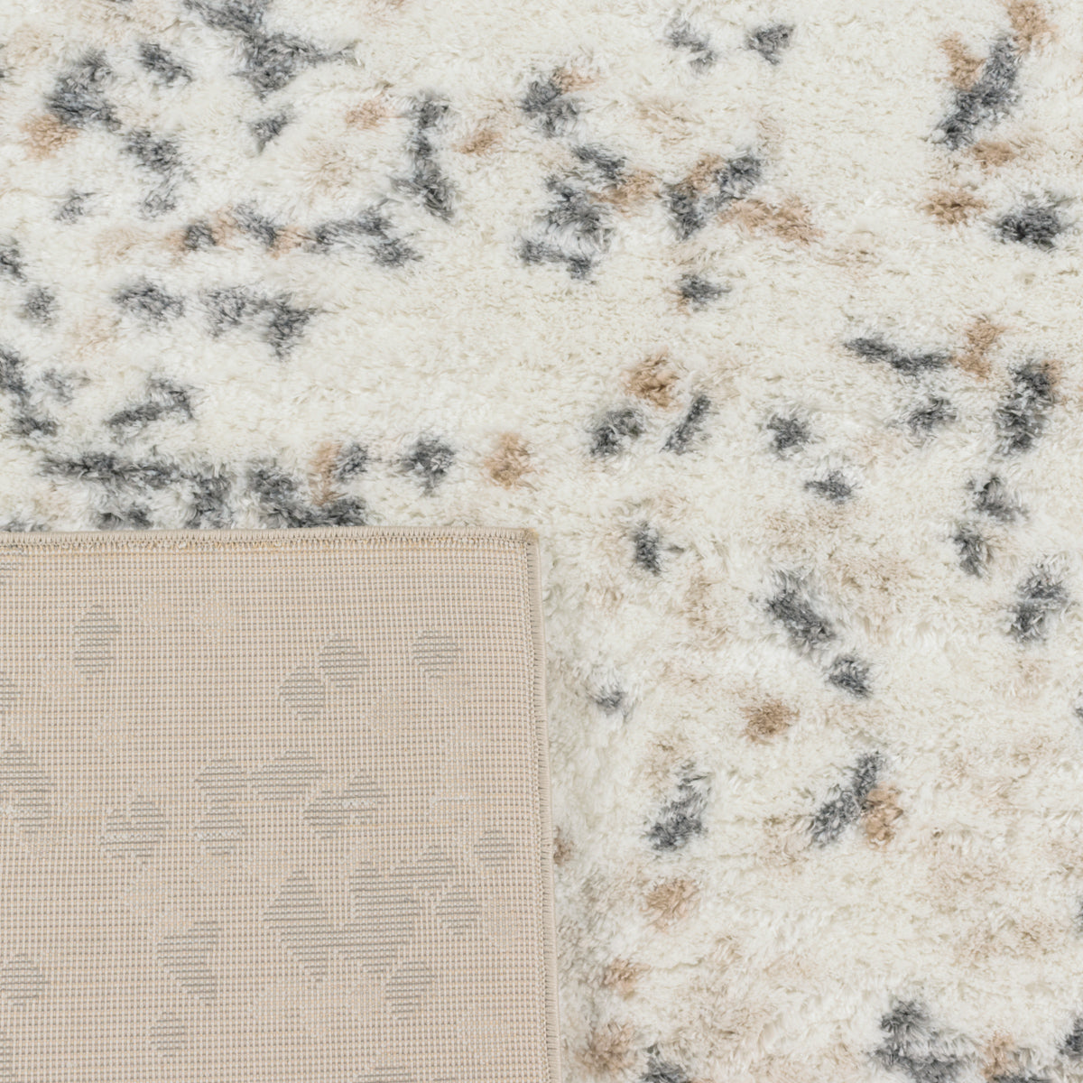 Tapis à poils longs - Beige confettis - Collection Alena ALENA