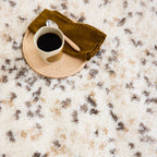 Tapis à poils longs - Beige confettis - Collection Alena ALENA