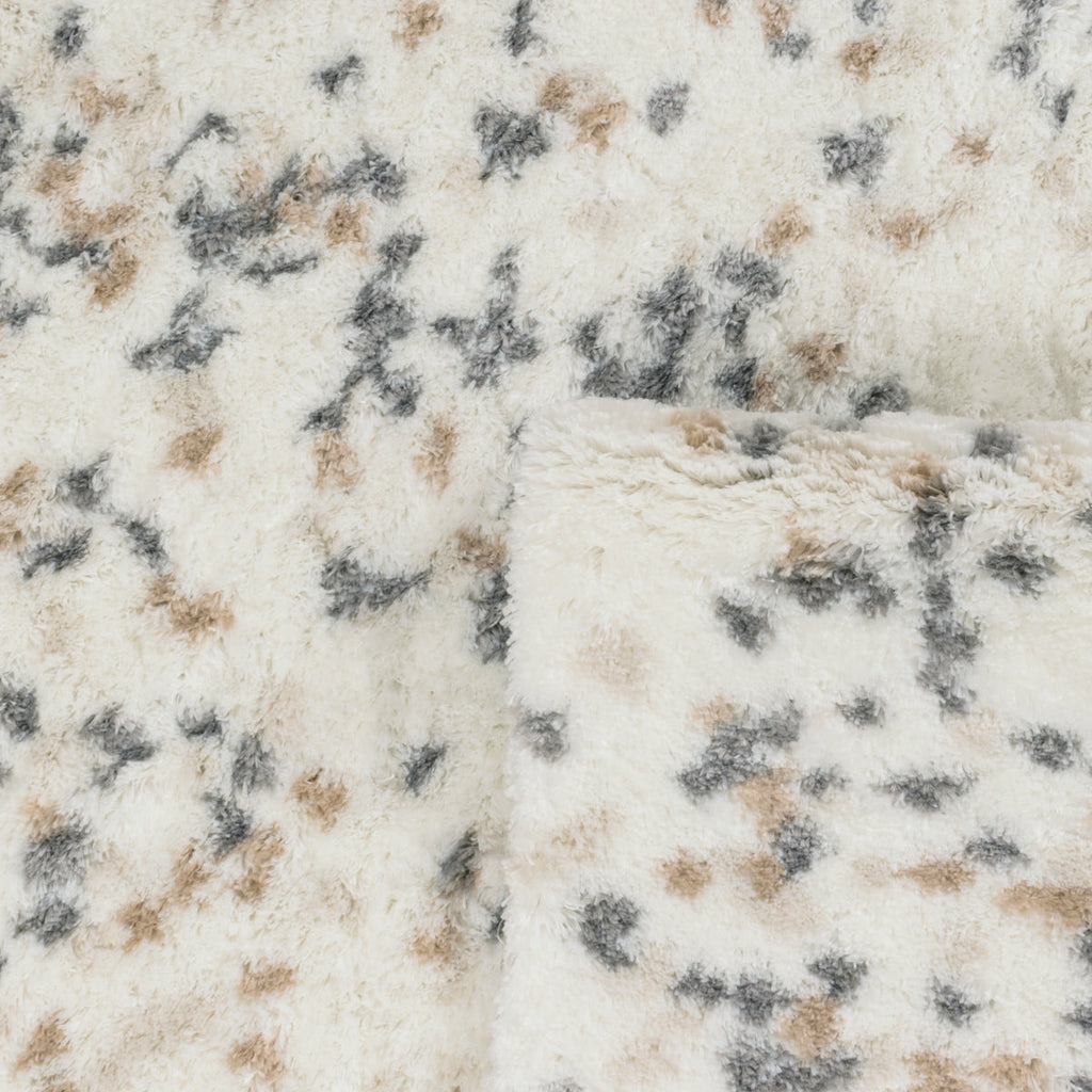 Tapis à poils longs - Beige confettis - Collection Alena ALENA