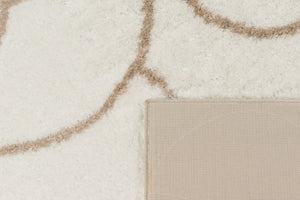 Tapis motif arc crème et ivoire : ALE672CRE - Nazar rugs