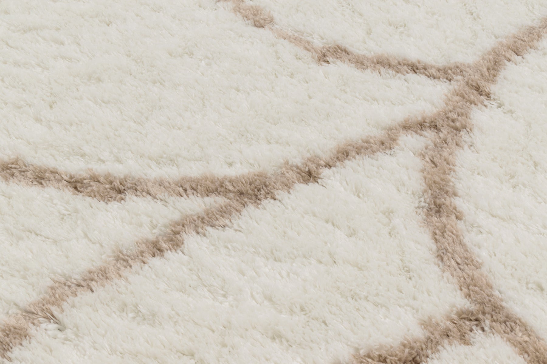 Tapis motif arc crème et ivoire : ALE672CRE ALENA