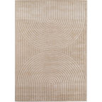 ALVORA - Tapis intérieur/extérieur beige à motif géométrique - ALV1201BEI ALVORA