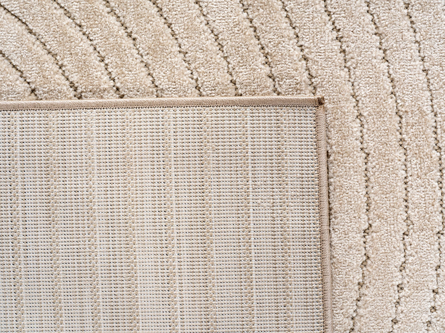 ALVORA - Tapis intérieur/extérieur beige à motif géométrique - ALV1201BEI ALVORA