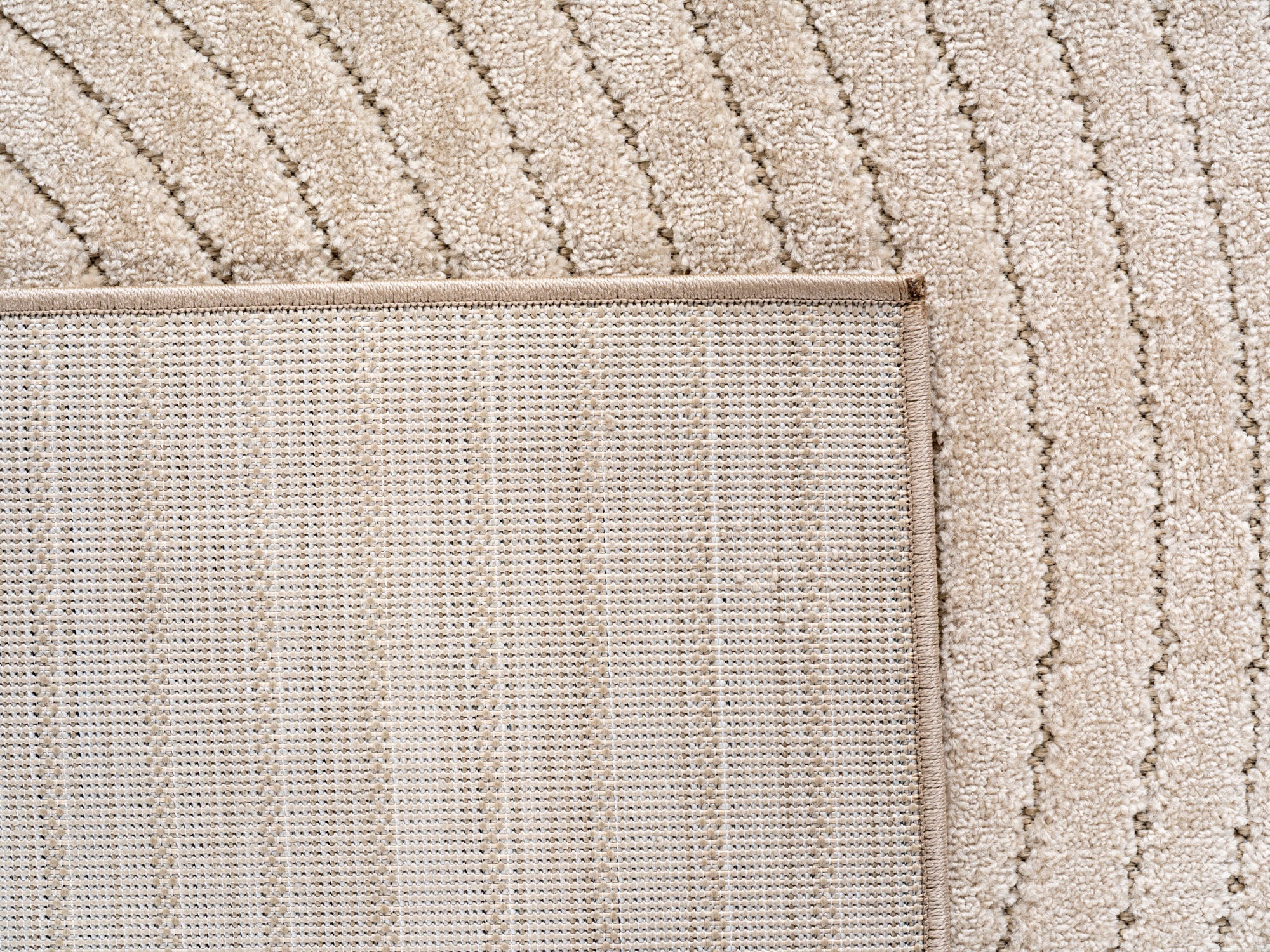 ALVORA - Tapis intérieur/extérieur beige à motif géométrique - ALV1201BEI ALVORA