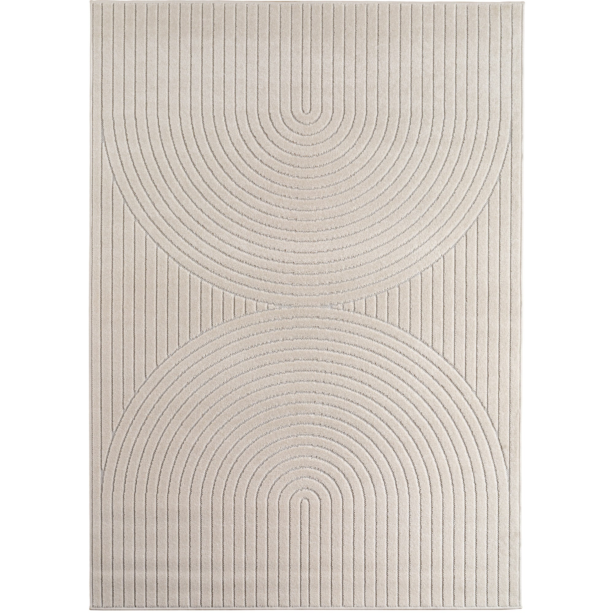 ALVORA - Tapis intérieur/extérieur crème à motif géométrique - ALV1201CRE ALVORA