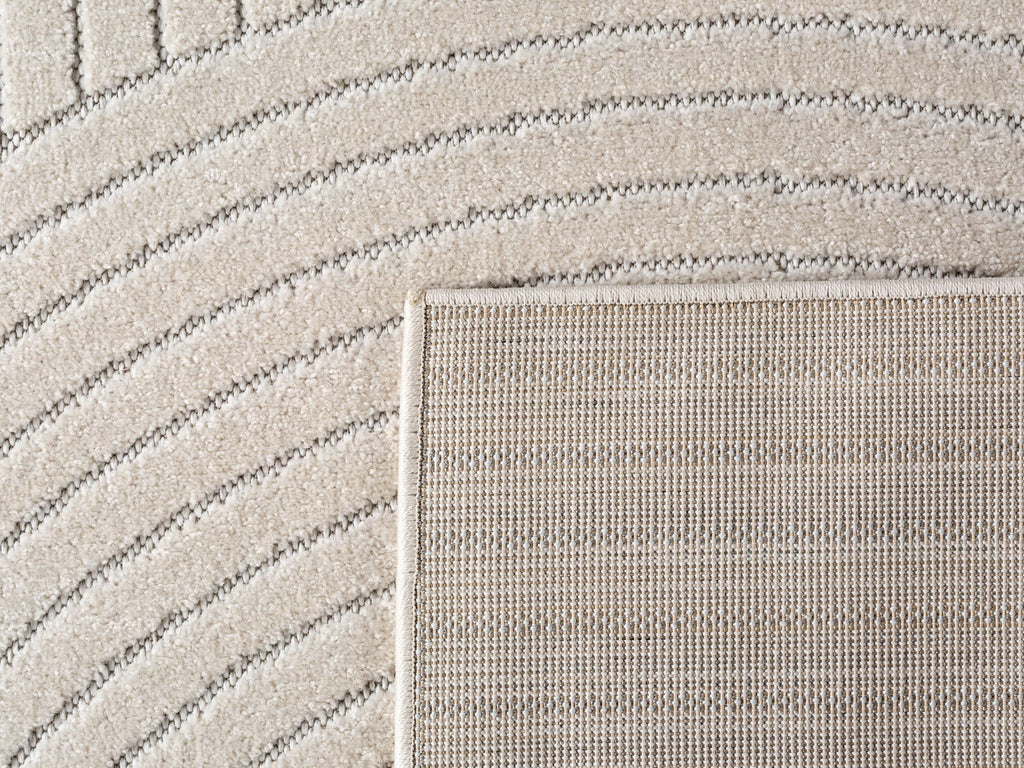 ALVORA - Tapis intérieur/extérieur crème à motif géométrique - ALV1201CRE ALVORA