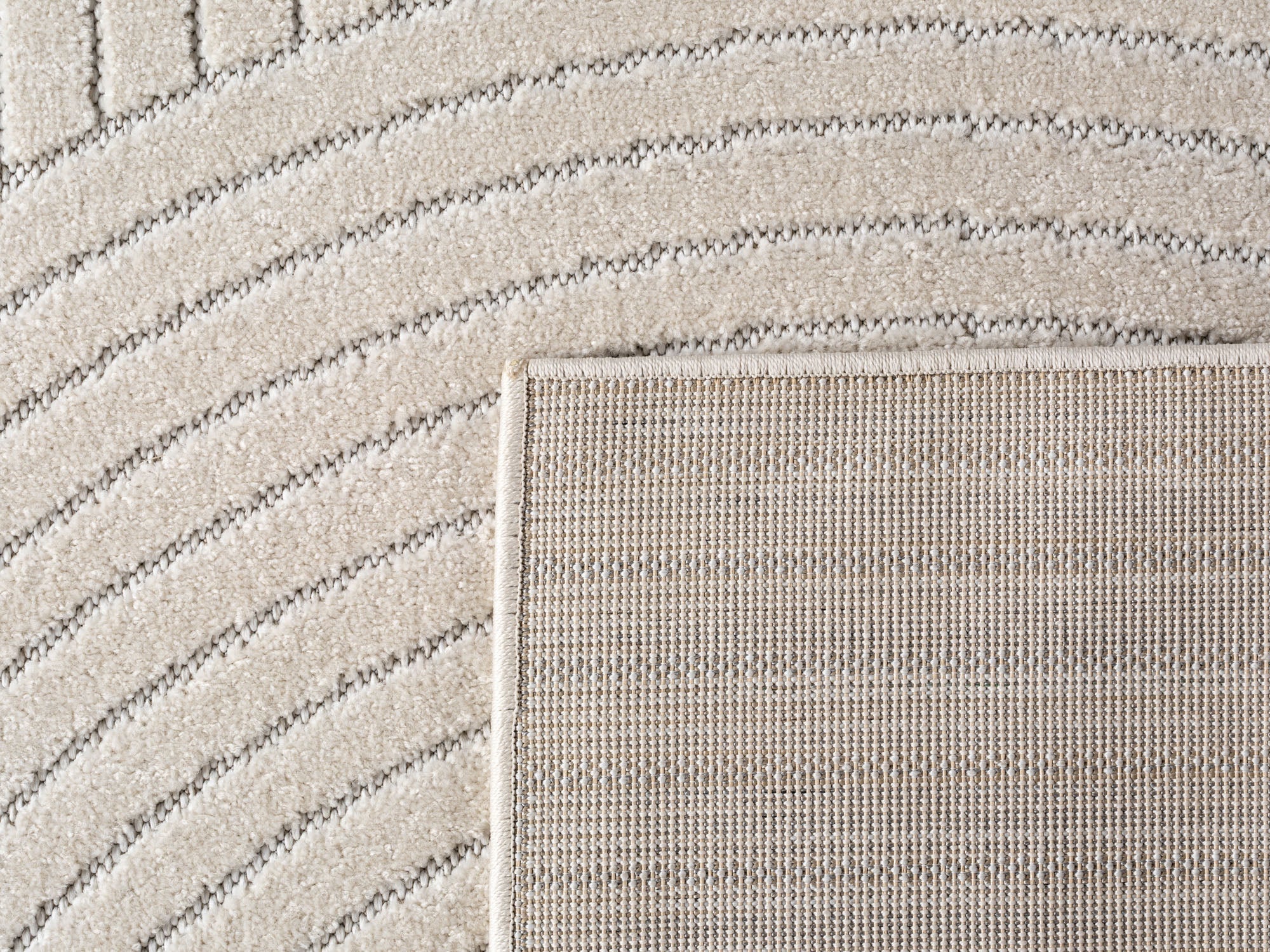 ALVORA - Tapis intérieur/extérieur crème à motif géométrique - ALV1201CRE ALVORA