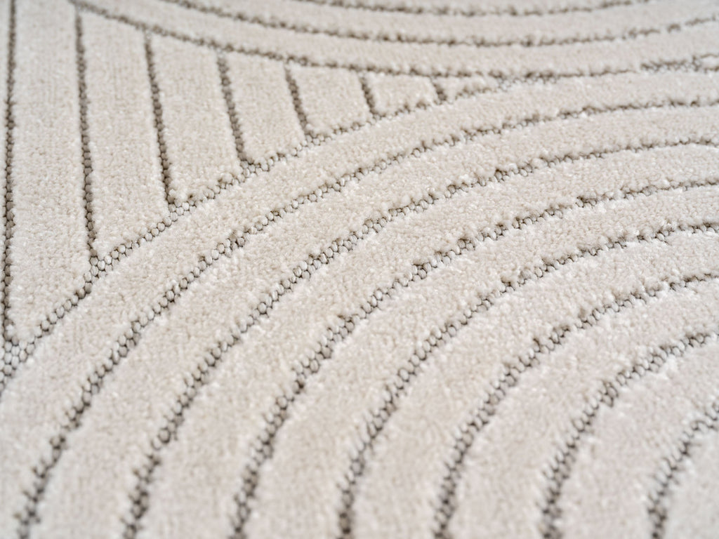 ALVORA - Tapis intérieur/extérieur crème à motif géométrique - ALV1201CRE ALVORA