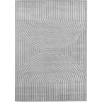 ALVORA - Tapis intérieur/extérieur gris à motif géométrique - ALV1201GRI ALVORA