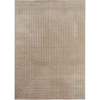 ALVORA - Tapis intérieur/extérieur beige à motif graphique - ALV1202BEI ALVORA