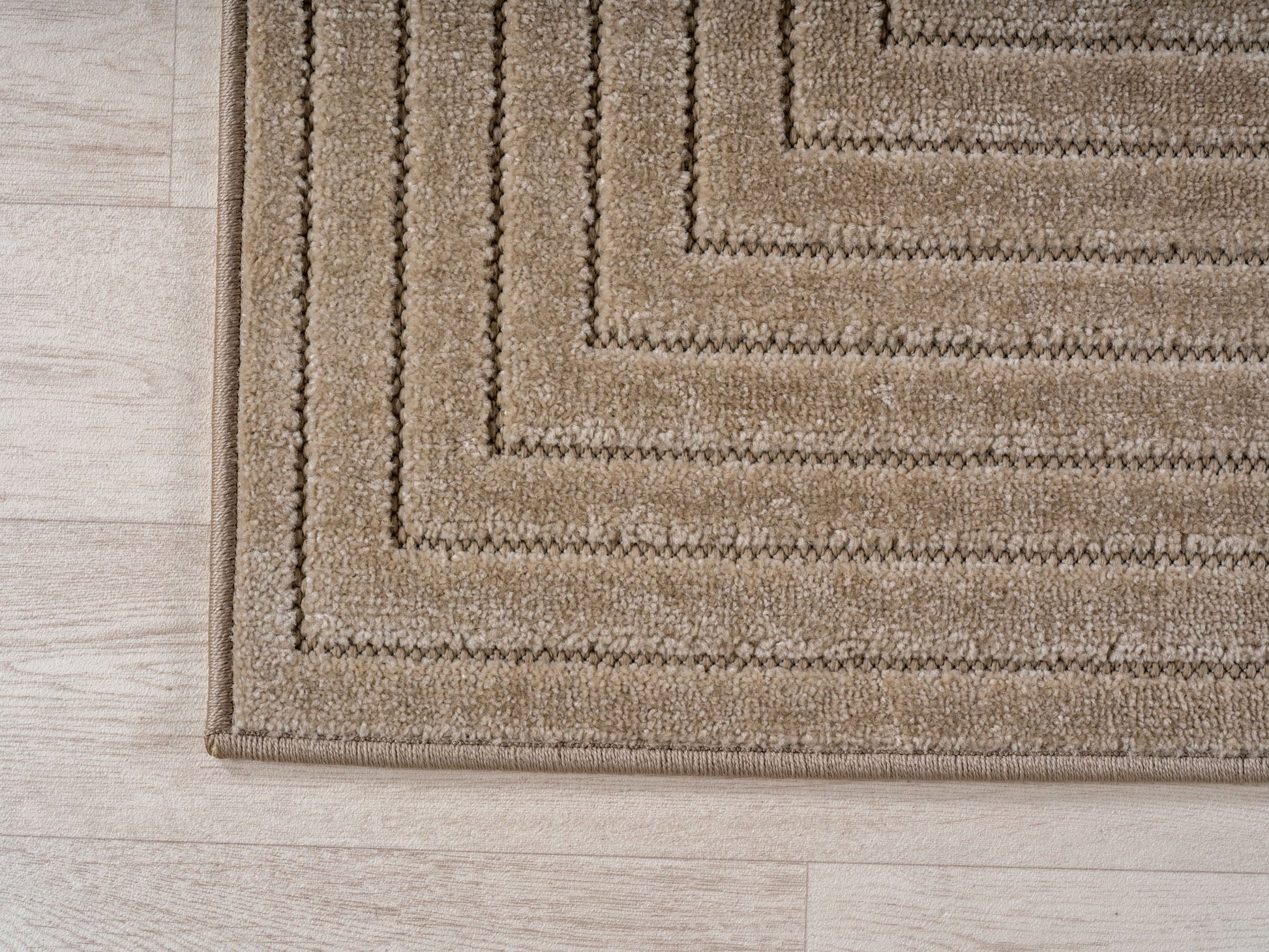 ALVORA - Tapis intérieur/extérieur beige à motif graphique - ALV1202BEI ALVORA