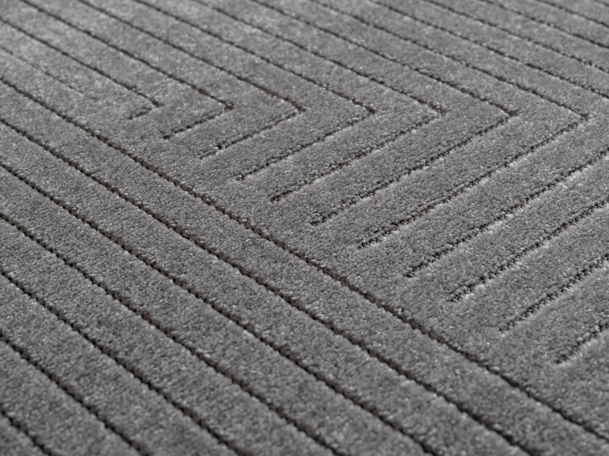 ALVORA - Tapis intérieur/extérieur gris à motif graphique - ALV1202GRI ALVORA