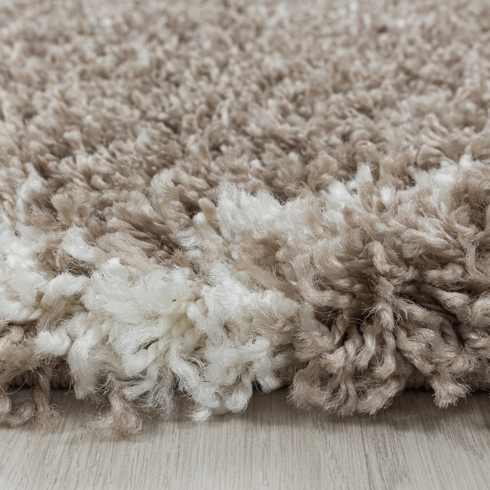 ALVOR – Tapis shaggy à poils longs motif berbère beige – ALV3401BEI ALVOR