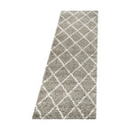 ALVOR – Tapis shaggy à poils longs motif berbère beige – ALV3401BEI ALVOR