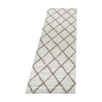 ALVOR – Tapis shaggy à poils longs motif berbère crème – ALV3401CRE ALVOR