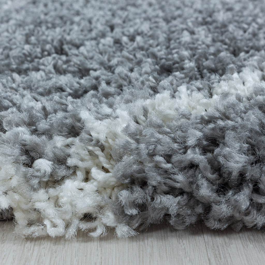 ALVOR – Tapis shaggy à poils longs motif berbère gris – ALV3401GRI ALVOR