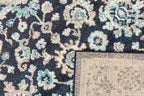 Tapis vintage bleu pétrole : ANA581BLE ANATOLIA